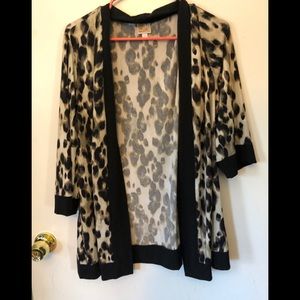 Leopard print cardigan